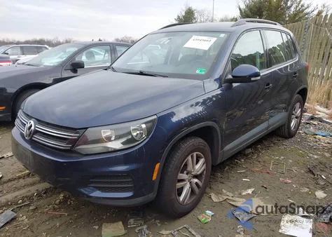 2015 Volkswagen Tiguan S из США, поврежденный, VIN WVGAV7AX0FW592284